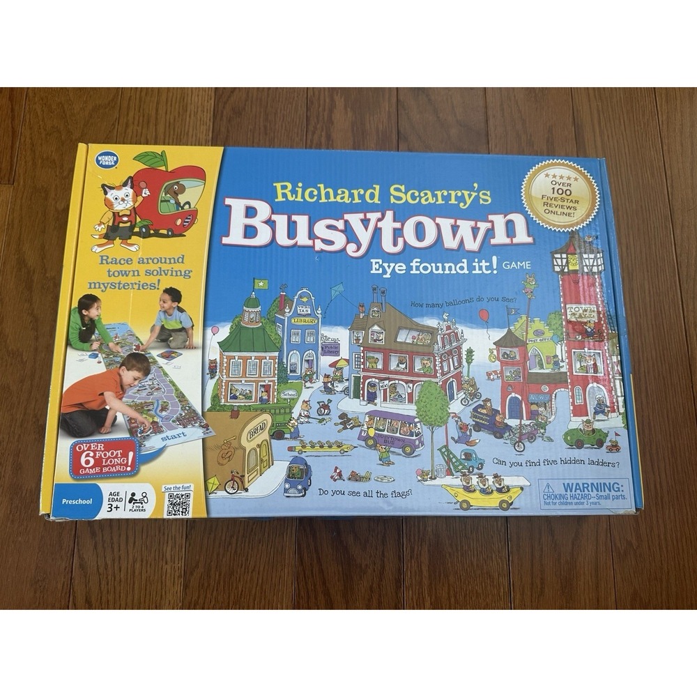 Richard Scarry's Busytown Eye Found It Game COMPLETE I Can Do It 2011 Kids